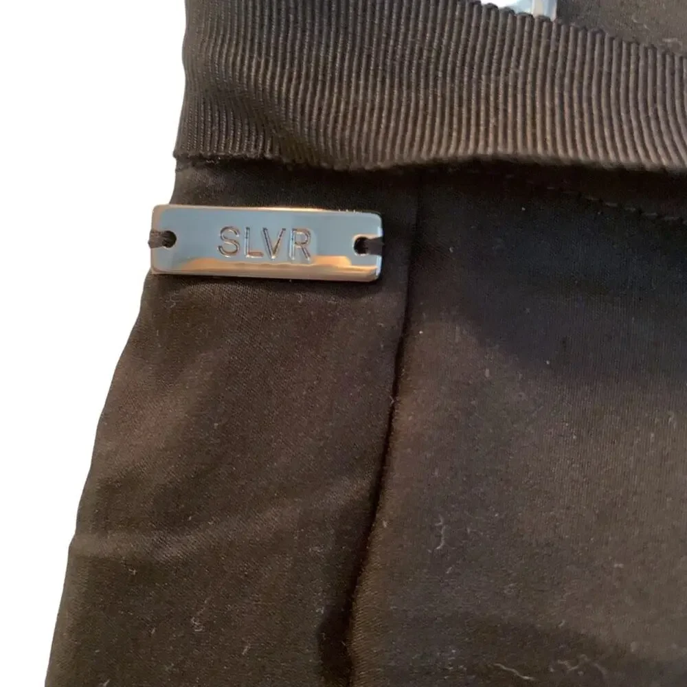 Adidas SLVR Black Volume Silk Blend Sport Skirt NWT Deadstock Size XS